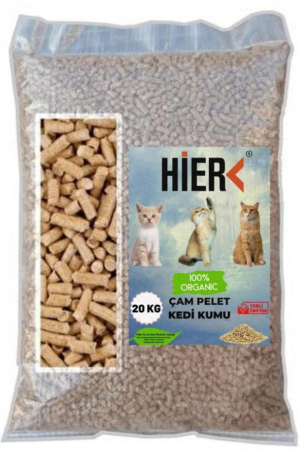 Çam Pelet Kedi Kumu Çam Ağacı Kokulu 20 kg