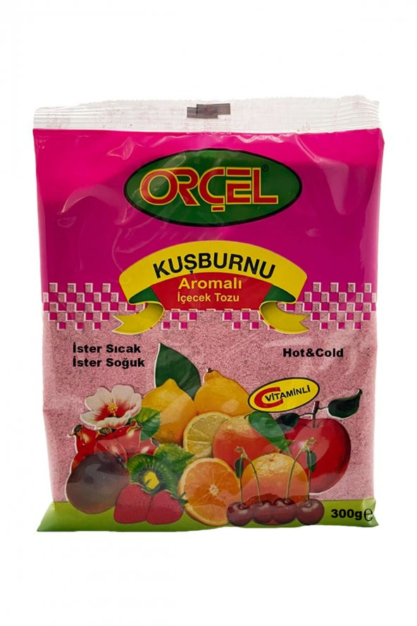 Orçel 2 Kivi 2 Kuşburnu Aromalı İçecek Tozu Oralet Çay 4x300gr. - 3
