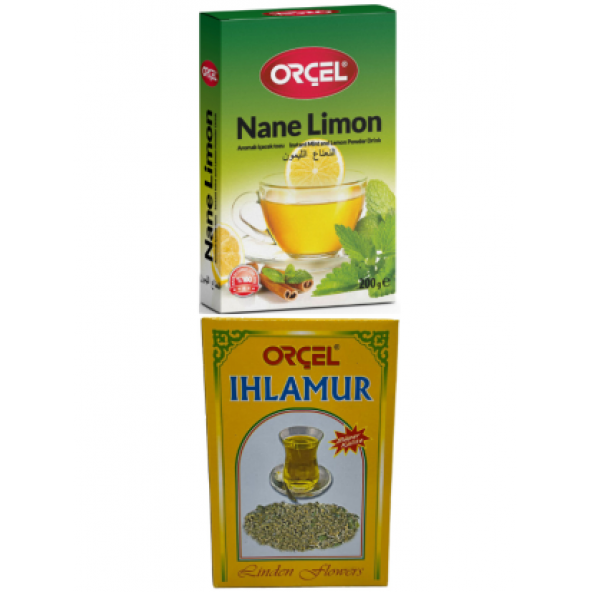 Orçel Nane Limon 200gr + Ihlamur 30 gr Set Aromalı İçecek Tozu Oralet Çay