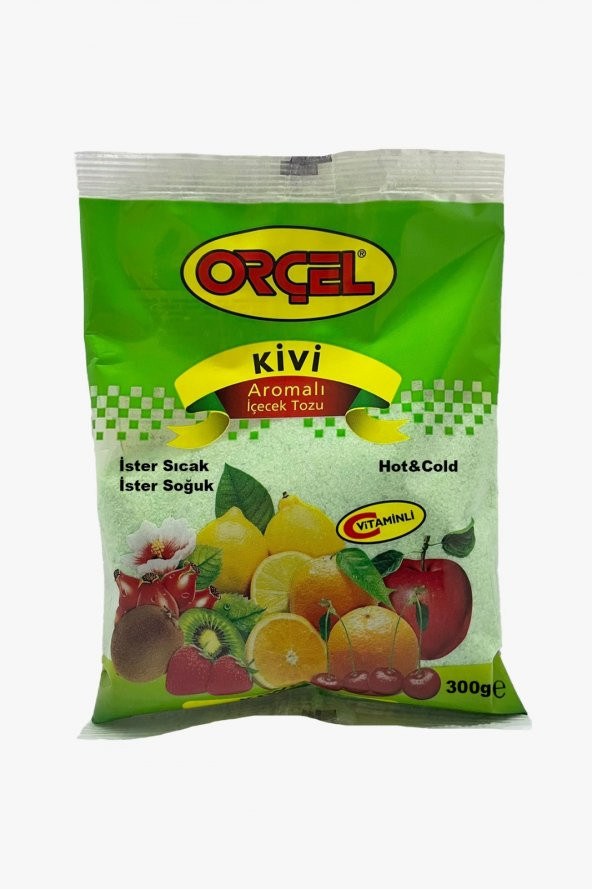 Orçel Kivi Aromalı İçecek Tozu Oralet Çay 300 gr. - 2
