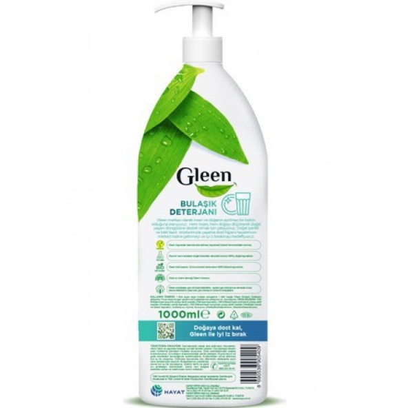 Gleen Bulaşık Sıvısı 1Lt Limon - 1