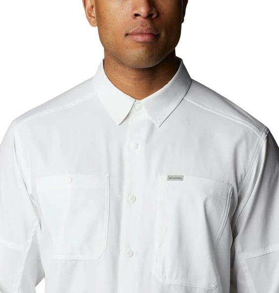 Columbia Silver Ridge Utility Lite Long Sleeve Erkek Uzun Kollu Gömlek AM1683-100 - 4