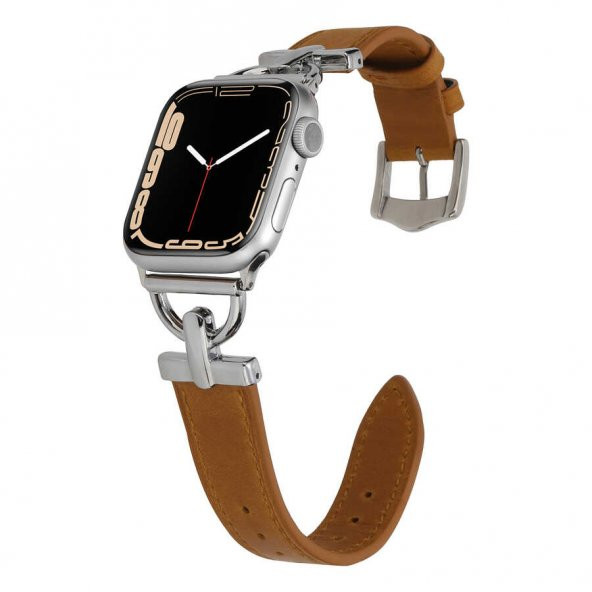 ​​​Apple Watch Ultra 49mm Kordon KRD-53 Deri Strap Kayış
