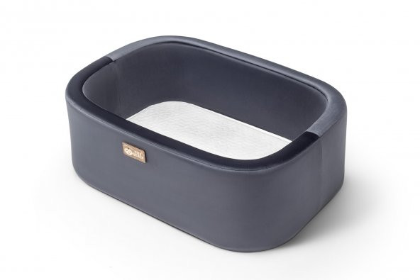 Anne Yanı Beşik Hier Bebek Ahşap Meşe Stand Siyah Sepet - 2