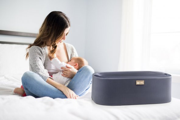 Anne Yanı Beşik Hier Bebek Ahşap Meşe Stand Siyah Sepet - 7