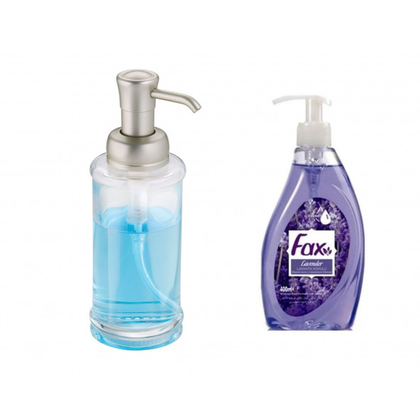 SIA-BOSP022 CAM SIVI SABUNLUK VE 1 ADET 400 ML SIVI SABUN LAVANTA KOKULU - 2