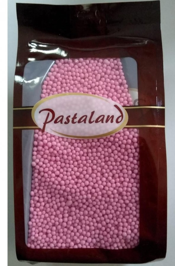 PASTALAND  PASTA SÜSÜ BONCUK PEMBE 1 KG