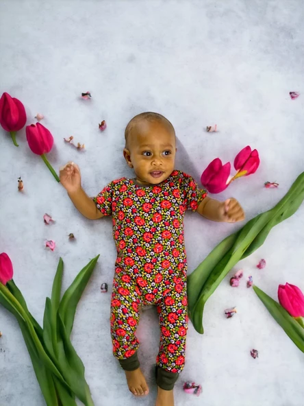 Flower Power Bebek Tulumu - 2