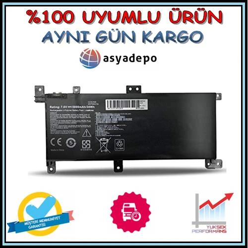 Asus K556UQ-DM554T Batarya Pil ürün görseli 1