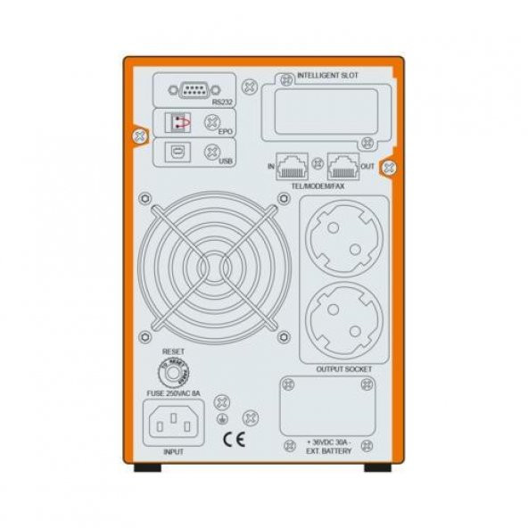 Makelsan Powerpack 1KVA (2x 7AH) 4-8 dk Online UPS Güç Kaynağı - 2