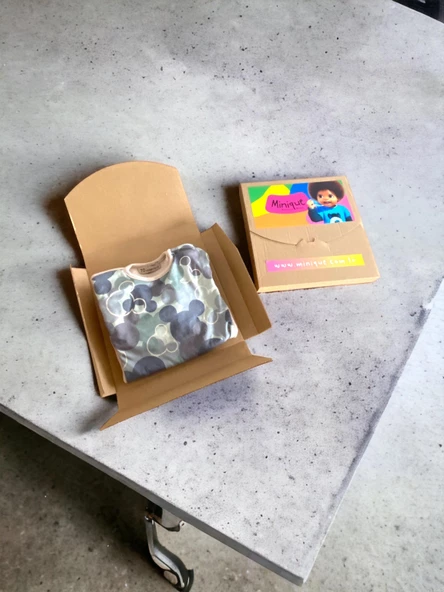 Sevimli Fare Bej Çocuk Tulumu - 6