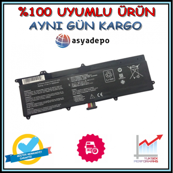 Asus VivoBook X202E-CT001H Batarya Pil , Garantili