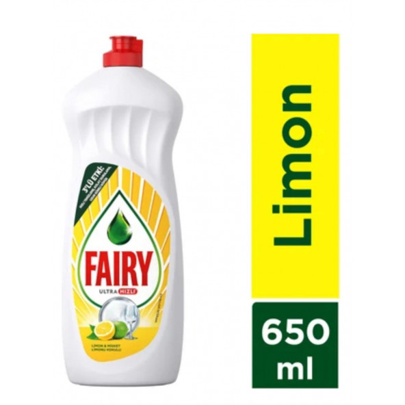 Fairy Limon 650 ml 20'li Sıvı Bulaşık Deterjanı