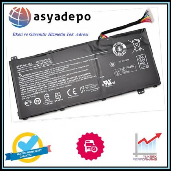 Acer Aspire VN7-571G, VN7-791G, AC14A8L Batarya Pil