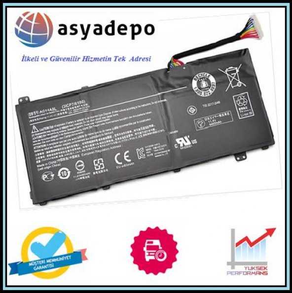 Acer Aspire V NITRO VN7-571G-50EK Batarya Pil