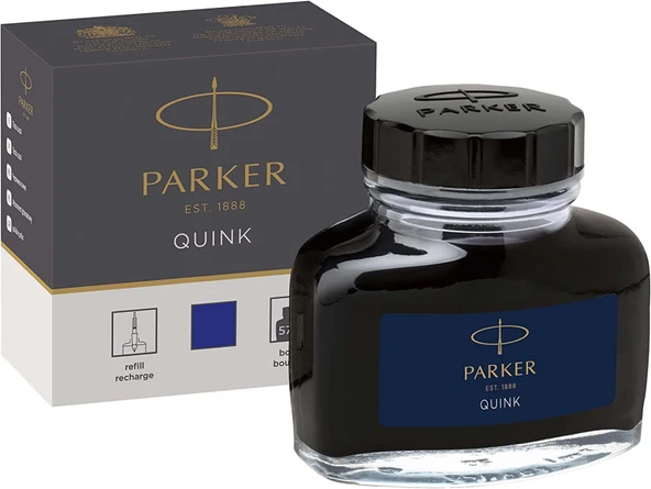 Parker Quink 57ml Dolma Kalem Şişe Mürekkebi Mavi ürün görseli