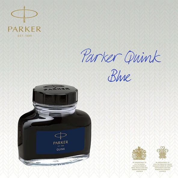 Parker Quink 57ml Dolma Kalem Şişe Mürekkebi Mavi - Resim 4
