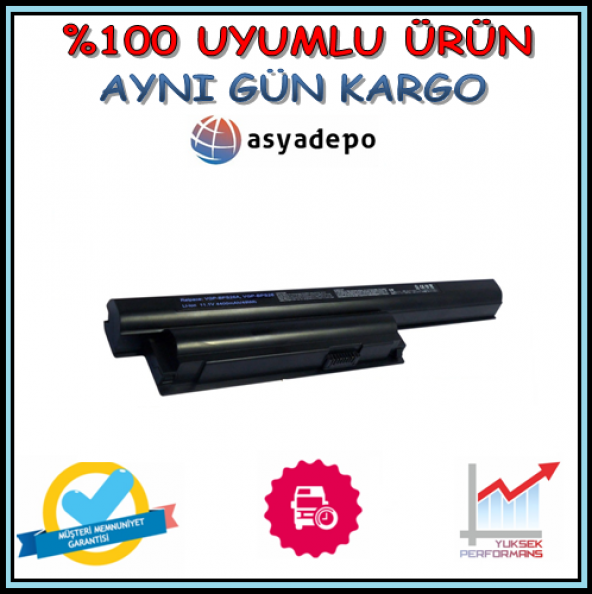 Sony Vaio SVE1511B1RB Batarya Pil