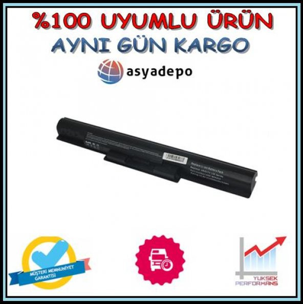 Sony Vaio SVF152A29W Batarya Pil
