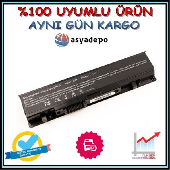 Dell Studio 1558 Batarya Pil