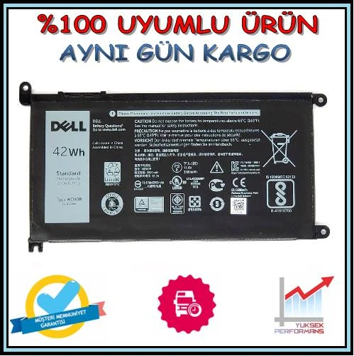 Dell inspiron 7579 Batarya Pil Orjinal ürün görseli 1