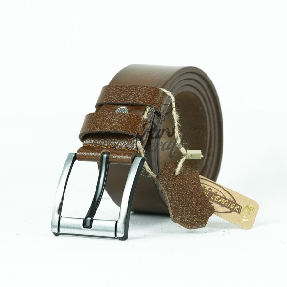 Parscraft Hakiki Manda Derisi Taba Erkek Kemer 45 Cm Kot Pantolon Spor Kemer - 2