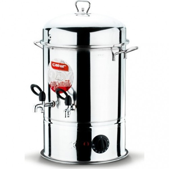 Çakır Çay Saati Çelik 80 Bardak Çift Musluklu Elektrikli Çay Semaveri Çakır - 2