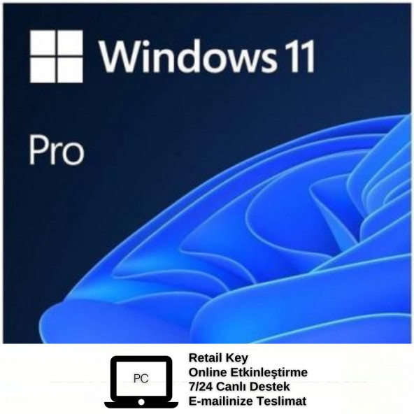 Windows 11 Pro Key / Windows Etkinleştir / Retail Key / Online Etkileşim