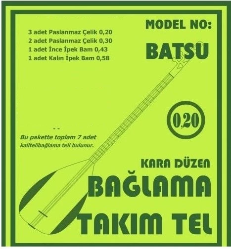 Bağlama Aksesuar Tam Takım Tel 0.20 Batsu