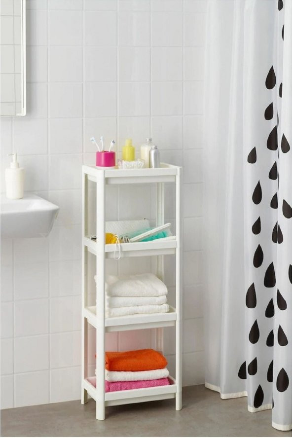 Shelf 3 Katlı  Raf Ünitesi -  Mutfak - Banyo  Depolama Rafı - 3