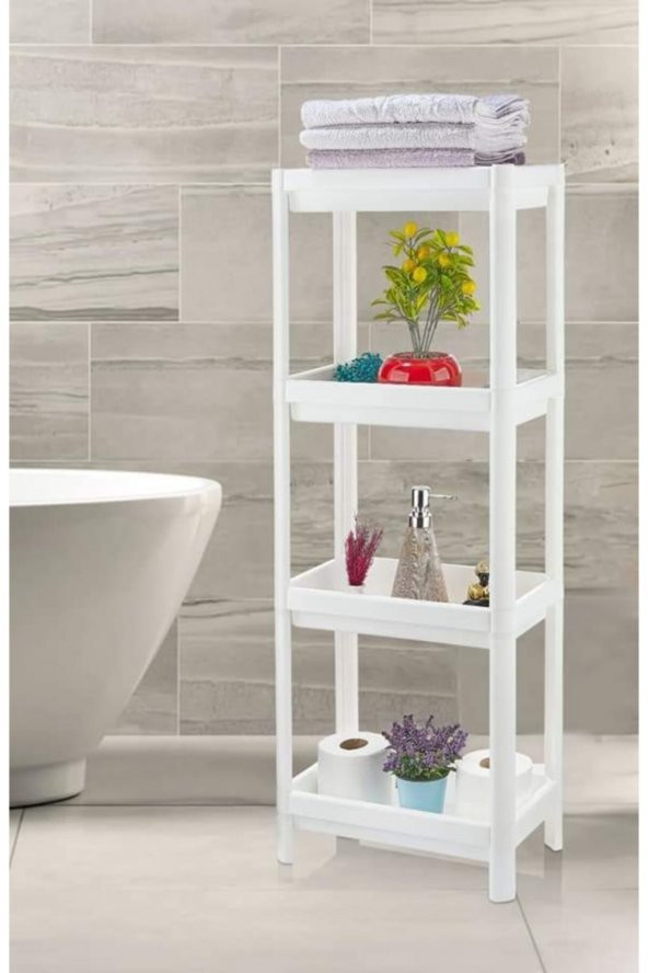 Shelf 3 Katlı  Raf Ünitesi -  Mutfak - Banyo  Depolama Rafı - 5