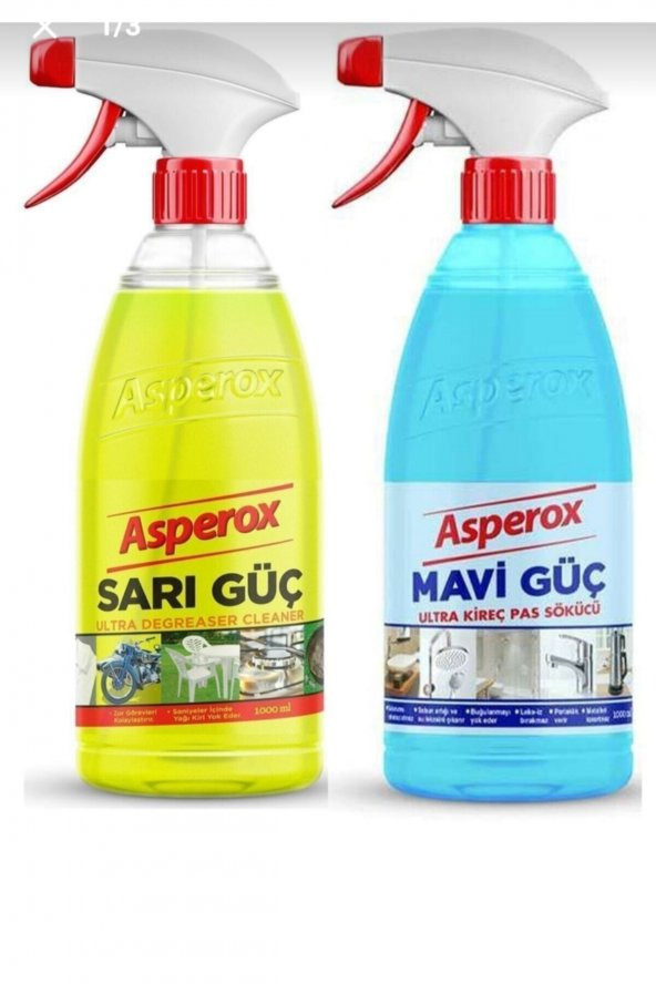 Asperox Sarı Güç Ve Mavi Güç Ikili Paket