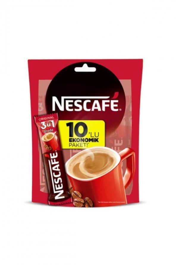 Nescafe 3u1 Arada Orijinal 10lu Eko Poşet