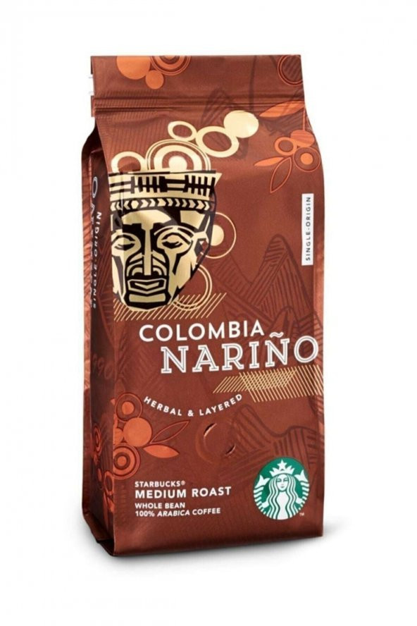 Starbucks Colombia Narino Medium Roast 250 Gr Filtre Kahve Için Çekilmiş Çekirdek Kahve