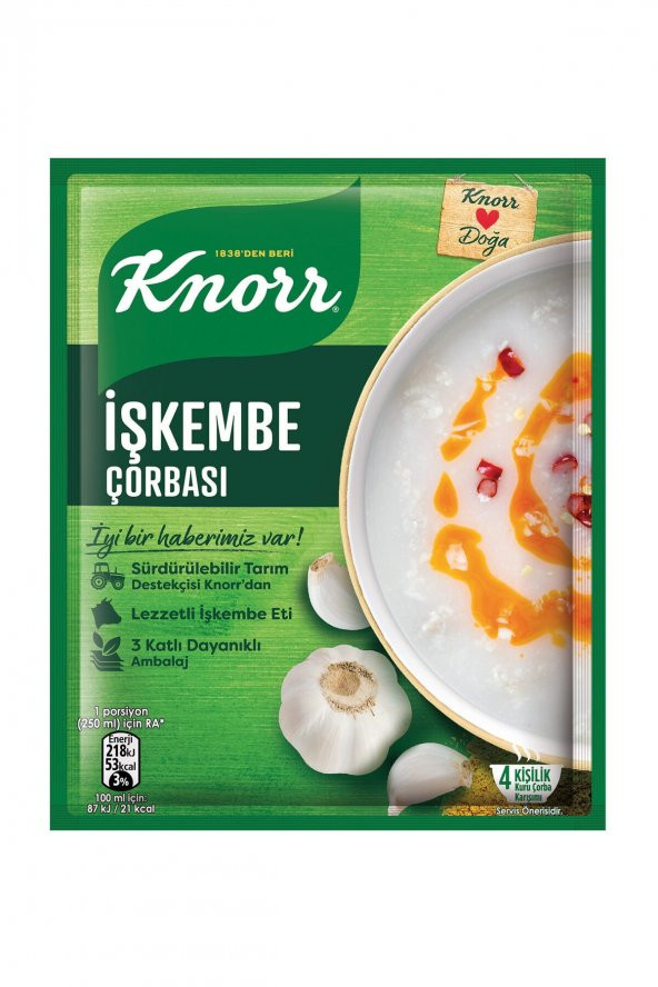 KNORR ÇORBA İŞKEMBE 63GR