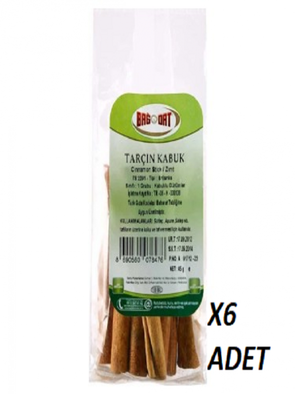 BAĞDAT TARCIN KABUK 45GR 6 ADET