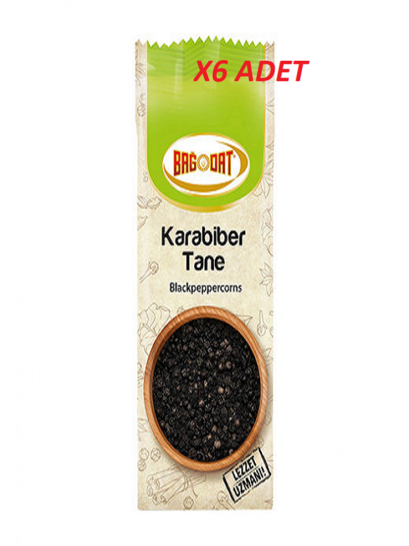 BAĞDAT KARABİBER TANE 40GRX 6 ADET