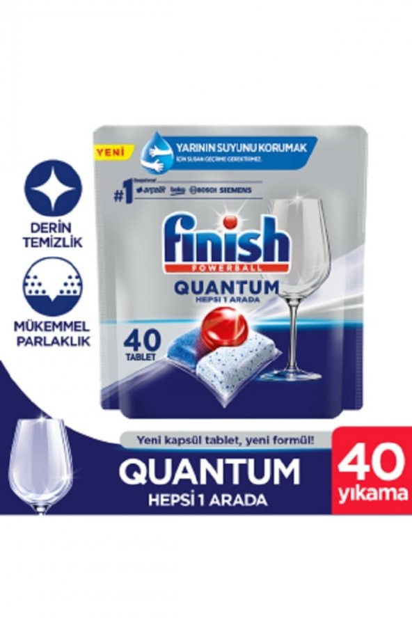 FİNİSH Quantum 40 Tablet Bulaşık Makinesi Deterjan