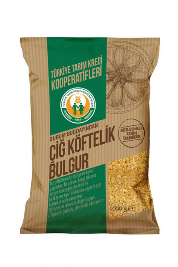 TARIM KREDİ ÇİĞ KÖFTELİK BULGUR 1 KG