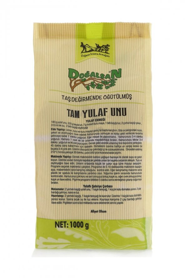 DOĞALSAN TAM YULAF UNU 1 KG - 2