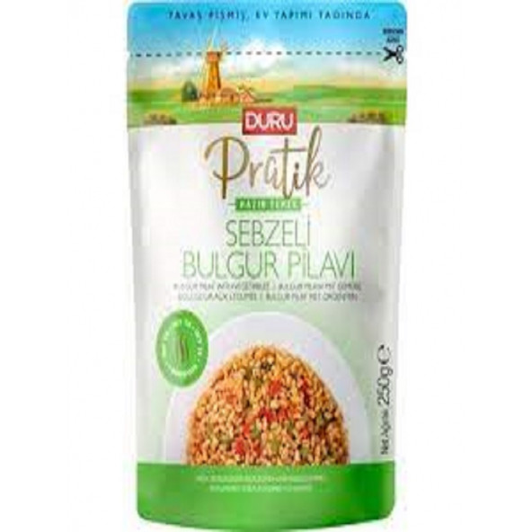 Duru Pratik Sebzeli Bulgur Pilavı 250 Gr