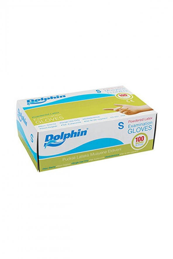 DOLPHIN LATEX S ELDİVEN(PUDRALI)100 ADET