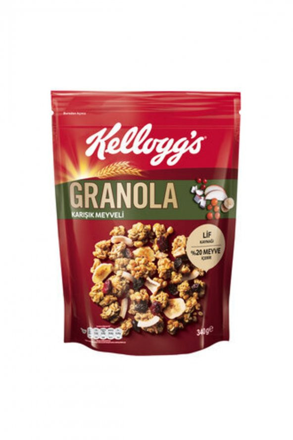 KELLOGGS GRANOLA KARIŞIK MEYVELİ 340 GR