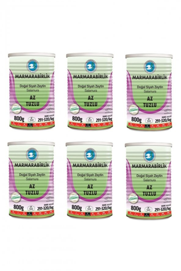 M.BİRLİK HUSUSİ AZT ZEYTİN 800 GR Tx6 ADET