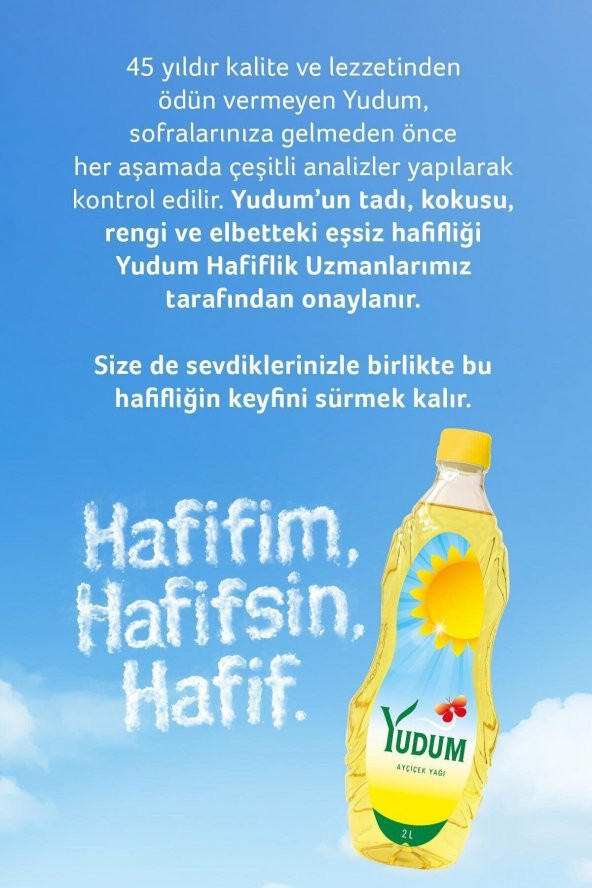 YUDUM AYÇİÇEK YAĞ(PET)2LT - 3