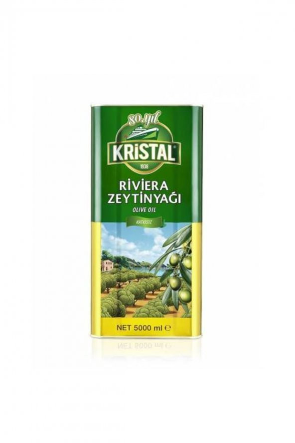 Kristal Riviera 5 lt Teneke Zeytinyağı