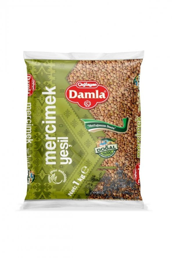 DAMLA YEŞİL MERCİMEK 1 KG