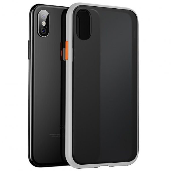 BİKAPAK ELIT ENIGMA IPHONE XS/X BEYAZ KAPAK - Resim 2