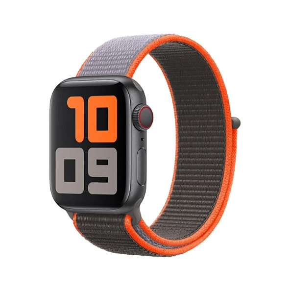 E2M APPLE WATCH 42-44MM KRD-03 HASIR SPOR GRİ ürün görseli 1
