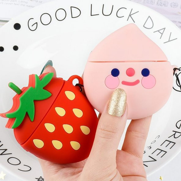 E2M AIRPODS PRO KILIF ÇİLEK - Resim 3